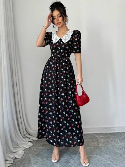 Modelyn Robe à manches courtes minimaliste décontractée, à porter au quotidien