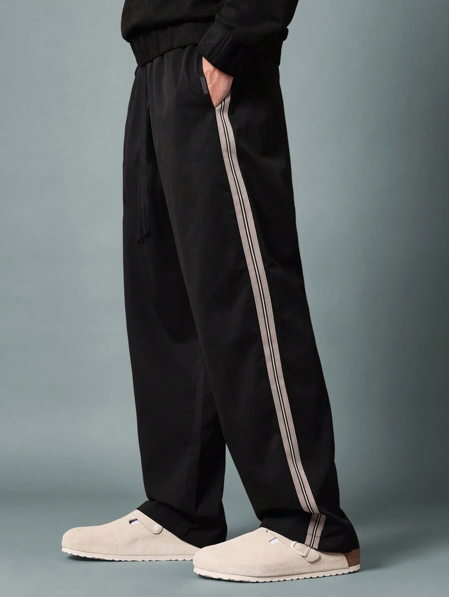SUMWON Skater Fit Side Tape Pants | SHEIN USA