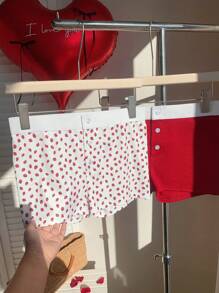 Comfortcana Women Contrast Color Button Front Casual Shorts,Summer Outfits For Women - Multicolor - View 6