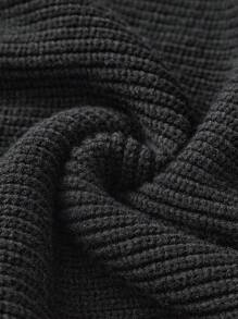 SHEIN 1 Stück Teenager Mädchen City Lässig Stil vielseitiges gemütliches gestricktes Kapuzenkleid mit langen Ärmeln und enger Taille, geeignet für urbanen Straßenstil, Ausgänge, Alltagskleidung, Partys, Schule und andere Anlässe, Herbst/Winter