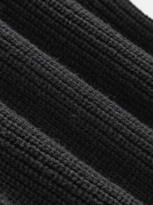 SHEIN 1 Stück Teenager Mädchen City Lässig Stil vielseitiges gemütliches gestricktes Kapuzenkleid mit langen Ärmeln und enger Taille, geeignet für urbanen Straßenstil, Ausgänge, Alltagskleidung, Partys, Schule und andere Anlässe, Herbst/Winter