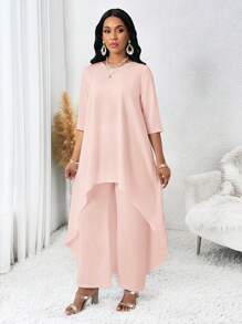 SHEIN Lady Bộ trang phục mùa thu bốn mùa cho phụ nữ Quần áo mùa thu Bộ đồ nữ dài tay màu trắng Bộ đồ hai mảnh bất đối xứng Bộ đồ mùa thu cho phụ nữ Bộ đồ nữ Bộ đồ trang phục cho phụ nữ Bộ đồ hai mảnh cho phụ nữ Bộ đồ mùa thu cho lễ hội Homecoming Bộ đồ mùa thu cho phụ nữ Bộ đồ nữ màu trắng Bộ đồ trang phục cho phụ nữ Bộ đồ bộ đồ Bộ đồ hai mảnh Váy cho sự kiện cưới Bộ đồ hai mảnh cho phụ nữ - Bụi hồng - Xem 6