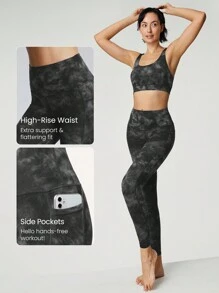 GLOWMODE 24" FeatherFit™ High-Rise Side Pocket Leggings Gym