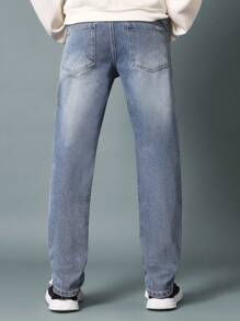 SUMWON Slim Fit Mid Wash Jean