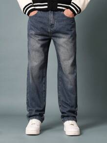 SUMWON Jeans de corte recto - Azul - Ver 4