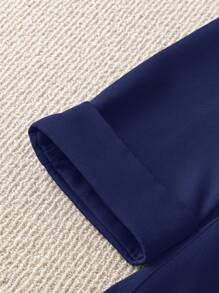 Franclia Fitted Solid Color Casual Commute Women Blazer Fall Cloth For Women - Royal Blue - View 4