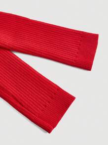 SHEIN MOD Elegant Red Bow Knitted Sweater For Women New Years Women Outfit Valentine's Day