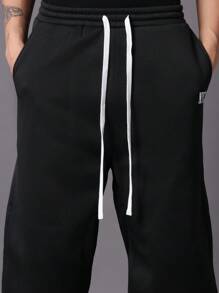 SUMWON Oversized Two Piece Co-Ord Set High Rise Zip Up Hooded Sweatshirt Wide Leg Joggers Streetwear Casual Lounge Winter Comfort Wear - Multicolor - View 7