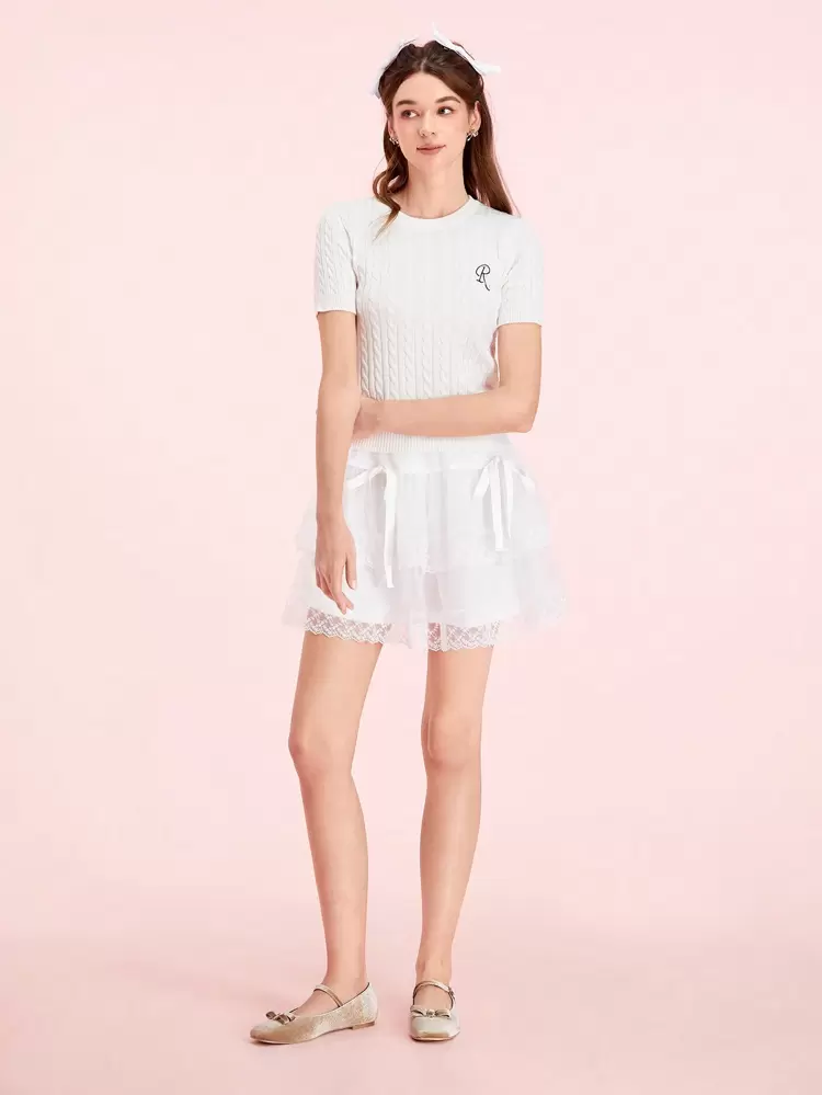 CUCCOO DOLLMOD Apricot Korean Plush Material Ladies' Fashion Comfortable Square Toe Flats Valentine's Day