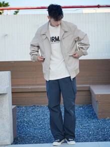 DAZY Men's Multi-Pocket Cargo Style Jacket,Fall Clothes - Beige - View 6