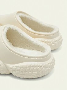 CUCCOO Quty Women's Solid Color Thermal Lined Warm Slippers For Autumn And Winter