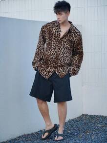 DAZY Men's Leopard Print Beach Resort Pattern Shirt Fall,Winter Vacation - Multicolor - View 5