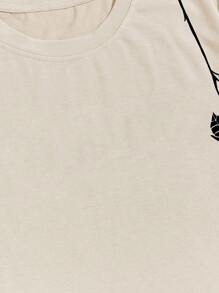 Manfinity Homme 2 件套男士休闲短袖短裤套装，简约时尚，适合日常穿着 - 彩色 - 查看 7