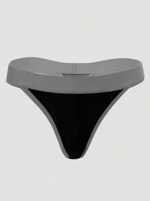 Women's Sexy Color Block Comfortable Sweet Sports Thong Panties