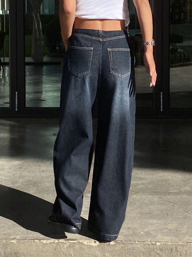 Distressed, Washed, Faded Pocket Design Women's Jeans