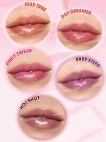 SHEGLAM Jelly Wow Ulei De Buze Colorat-Stay True Moisturizing Luciu De Buze StrăLucire Ridicată Glossy Glow Non-Lipicios ÎNgrijire Pentru Buze Mască Hidratantă Pentru Somn Machiaj Pentru Buze Absolvire Zi De NașTere Vacanță Vară Toamnă Y2K Elegant Modă Femei Marcă Machiaj Cosmetice FrumusețE Petrecere Plajă CăLăTorie Camping ÎN Aer Liber ȘCoală Campus Excursie Festivaluri Decor Cadou Cadou Trandafir Fată Cosplay Cel Mai Bun Culoare Farmec Atmosferă