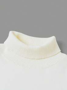 SHEIN Tween Boys' Casual Cartoon Animal Pattern Crew Neck Knit Sweater For Daily Wear