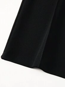 SHEIN Clasi Pantalon ample à jambe large de couleur unie et décontracté pour grandes tailles