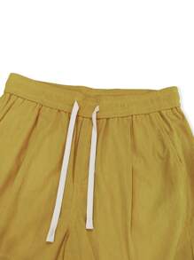 Manfinity Hypemode Men Casual Solid Drawstring Waist Pants