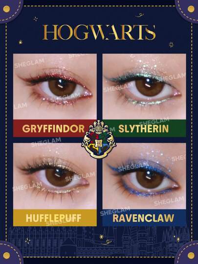 Harry Potter™ X SHEGLAM Houses Of Glitter Liner Set Multi-Use Single Eyeshadow Liquid Glitter Long-Lasting High Pigment Graduation Birthday Holiday Summer Fall Autumn Y2K Fancy Fashion Women Makeup Cosmetic Party Beach Travel Camping Outdoors School Campus Trip Festivals Decor Gift Present Rose Girl Cosplay Best Color Charm Vibe