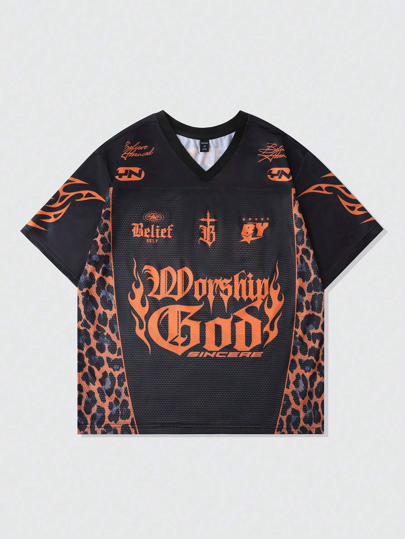 ウェア Supreme Velvet Baseball Jersey Leopard M Supreme Velvet Baseball Jersey (SS25) - $188