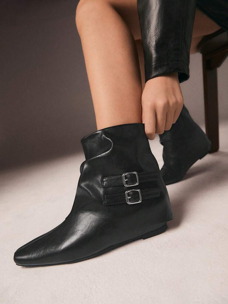 CUCCOO GRLICON Women's Y2K Punk Style Ankle Boots, Suitable For Halloween, Christmas, Party Outfits