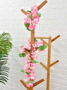 SHEIN 4pcs/Set Hawaiian Flower Lei Set (Random Patterns) Includes Lei Necklace, Headband, Bracelet, Festive Beach Accessories