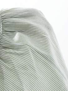 DAZY 女士条纹宽松长款连体裤家居睡衣