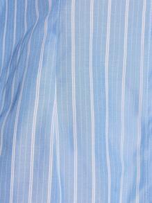 AiiRZ Fitted Stripe Shirt With Contrast Collar And Cuffs