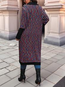 Calvaya Cárdigan casual de media longitud para primavera/otoño, talla grande