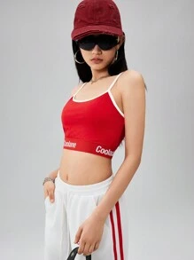 SHEIN Teen Girls Fashionable Street-Style Color-Blocking Webbing Top And Shorts 2pcs Set, Suitable For Spring And Summer, Workout Sets, Summer Sets, Back To School Clothes - White - View 6
