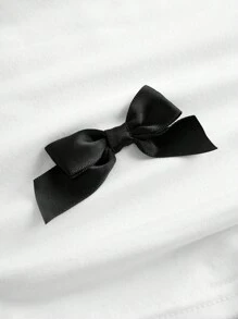 SHEIN Girlism 青少年女孩休閒圓領短袖蝴蝶結上衣 - 白色 - 查看 3