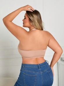1 pièce Soutien-gorge à armature avec fermeture à crochets avant pour grande taille, design fin pour une grosse poitrine et pour éviter l'exposition