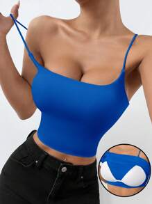 Comfortcana Minimalist Camisole For Summer - Blue - View 3