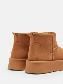 CUCCOO CURVES Plus Size & Width Thick Sole Fashion Warm Snow Boots, Autumn/Winter