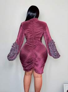 Slaydiva 情人节荷叶边宽松连衣裙