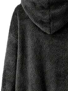 INAWLY Chaqueta Con Capucha Y Cordón Para Mujer De Talla Grande Y De Felpa