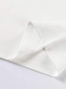 Manfinity Homme T-shirt à manches courtes simple avec imprimé lettre, décontracté pour hommes