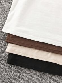 4pcs/Set Tween Boy's Casual Solid Color Crew Neck Short Sleeve T-Shirts, Multi-Pack Suitable For Commuting, Studying, Daily Casual Wear, Sports, Spring/Summer