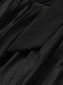 DAZY Square Neck Tie Up Color Gradient Midi Dress For Women Prom Dress Sundress Elegant Women Dresses - Black - View 11