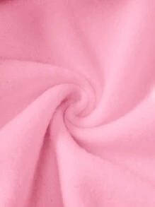 Tween Girls' Simple Fashion Casual Daily Sweatshirt - Pink - View 4