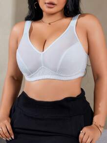 大码女士无钢圈文胸，1 件