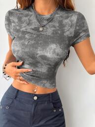 Coolane Women's Spring/Summer Tie Dye Short Sleeve T-Shirt