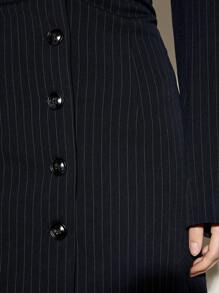 AiiRZ V Neck Pinstripe Blazer Dress - Blue - View 5