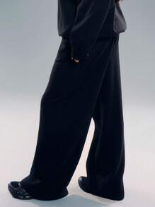 MUSERA 抽绳阔腿运动裤 度假机场休闲夏季90年代可爱Y2K机场毕业返校季教师节女士返校秋季 - 黑色 - 查看 4