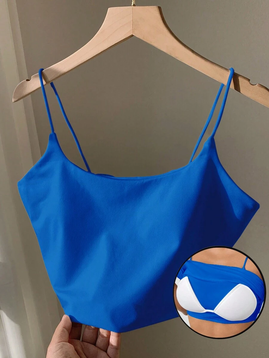 Comfortcana Minimalist Camisole For Summer - Blue - View 1