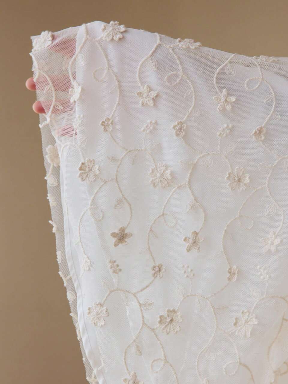 FLORAL EMBROIDERY RUCHED FLARE SLEEVE DRESS,SPRING/SUMMER