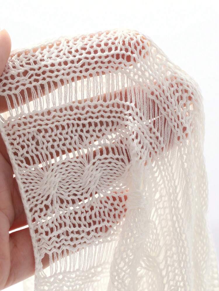 1pc Women's Slim Fit Side Slit Sheer Solid Color Casual Sweater, Minimalist Fashion Design For Everyday Wear Fall