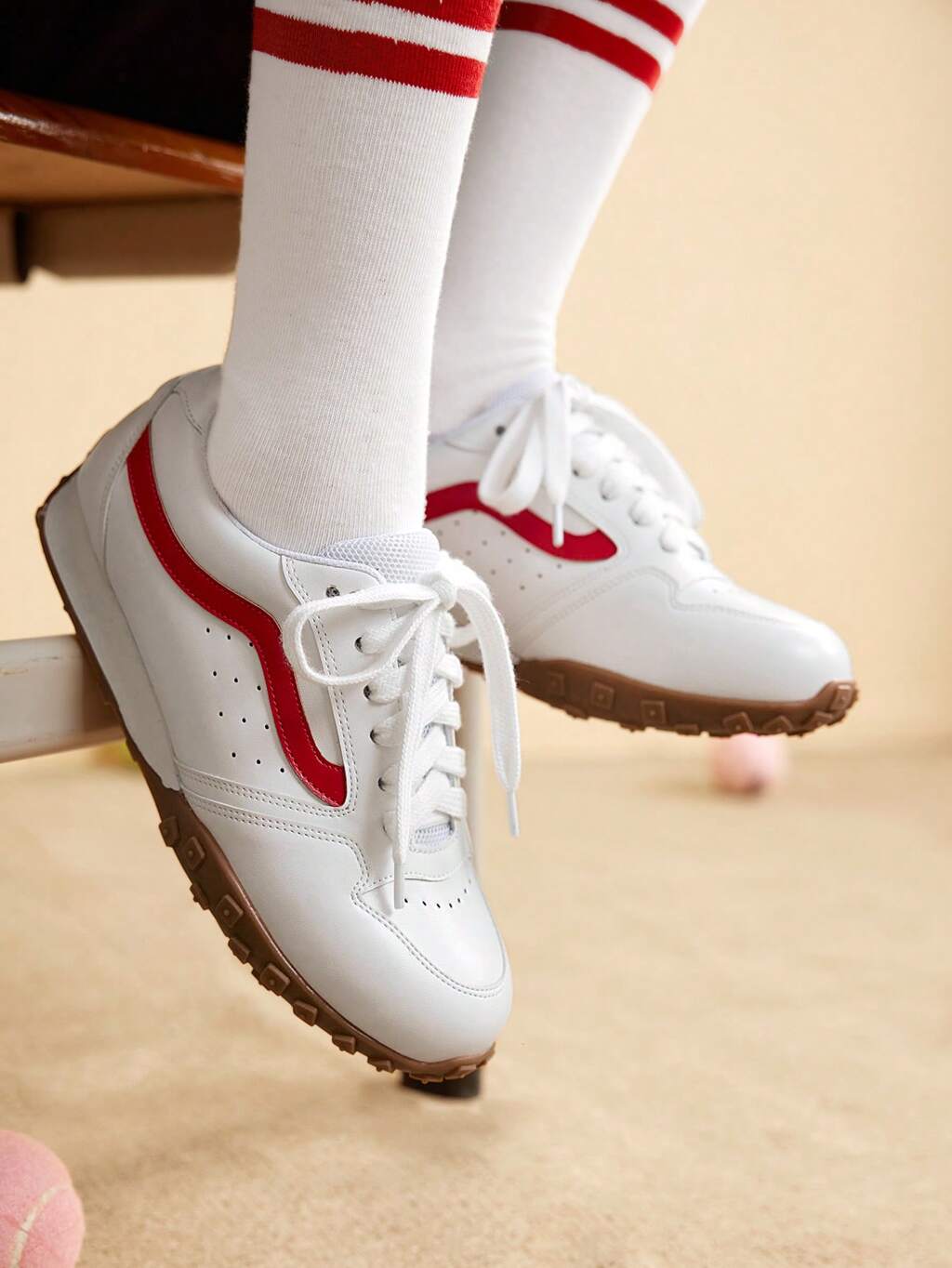 CUCCOO EASI Zapatillas deportivas casuales cómodas con color contrastante para mujer