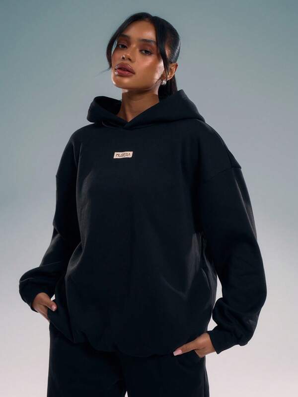 MUSERA Oversized Logo Hoodie Sweatshirt, Airport Casual Graduation ,Back To School, Graduation, Teacher For Women, Back To School